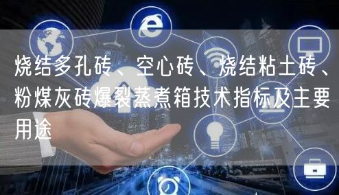 燒結多孔磚、空心磚、燒結粘土磚、粉煤灰磚爆裂蒸煮箱技術指標及主要用途(圖1)