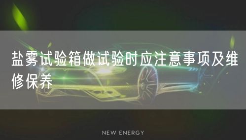 鹽霧試驗箱做試驗時應(yīng)注意事項及維修保養(yǎng)(圖1)